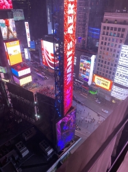 Times Square never sleeps!